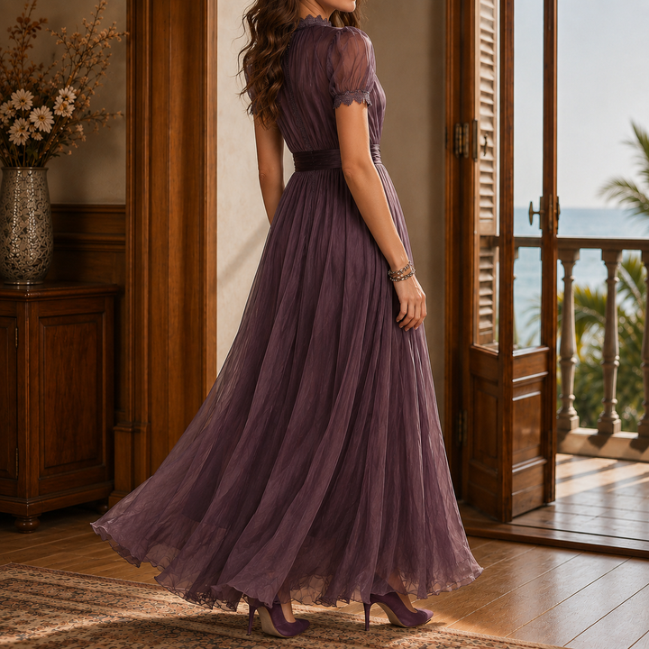 Theodora-Mae Keyhole Maxi Dress