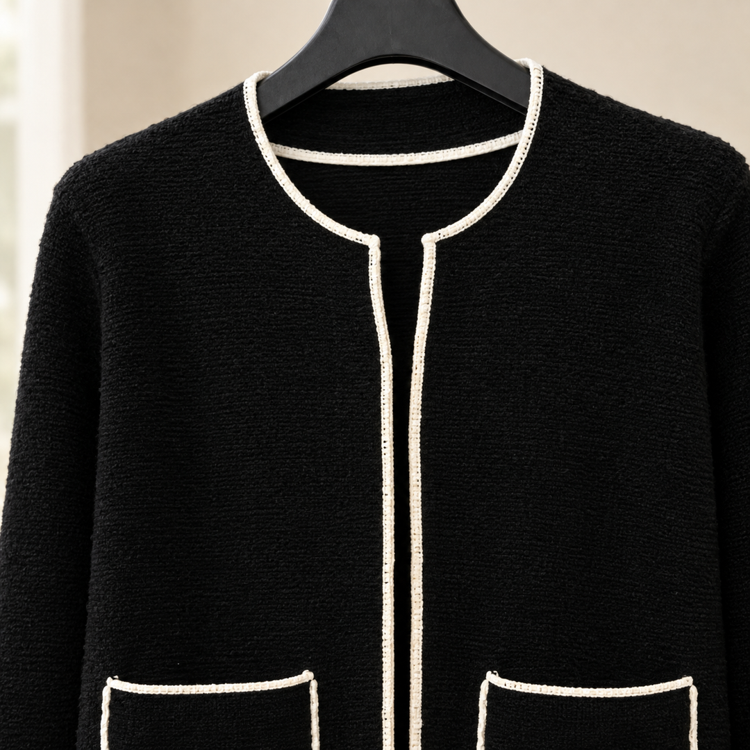 Wendy Contrast Trim Cardigan