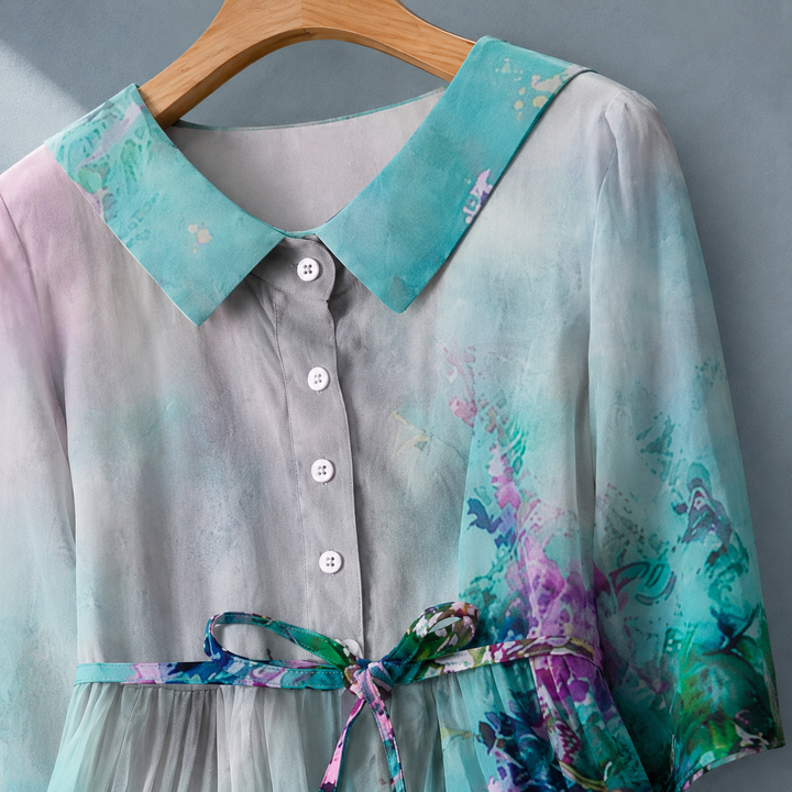 Liliana-Faye Watercolour Maxi Dress