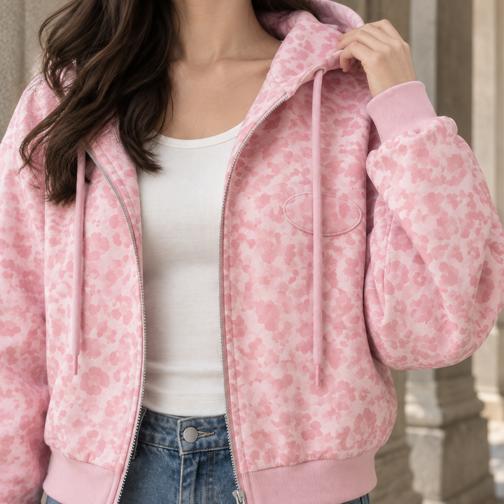 Noemie-Claire Leopard Zip Jacket