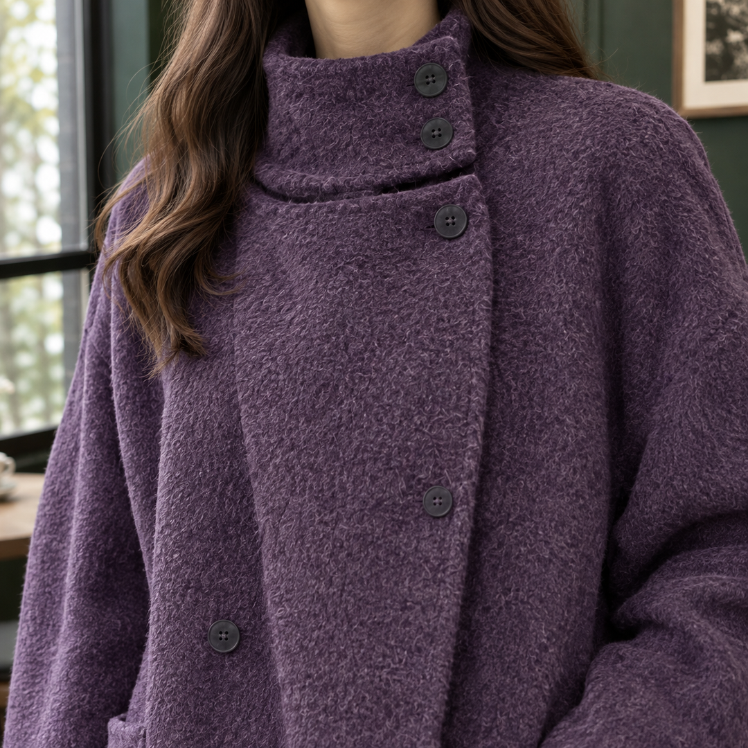 Katrina-Pearl Cashmere Coat