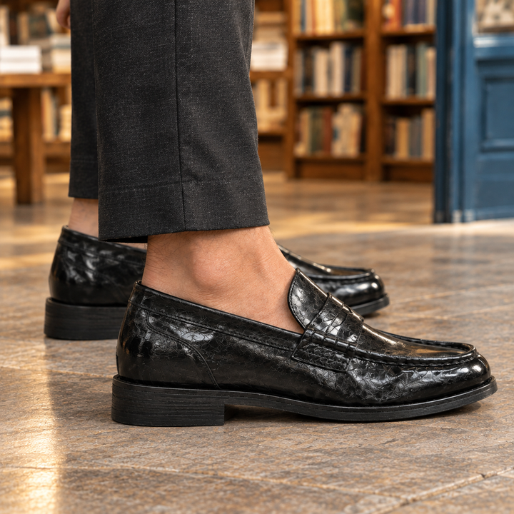 Baldini-Parma Leather Loafers