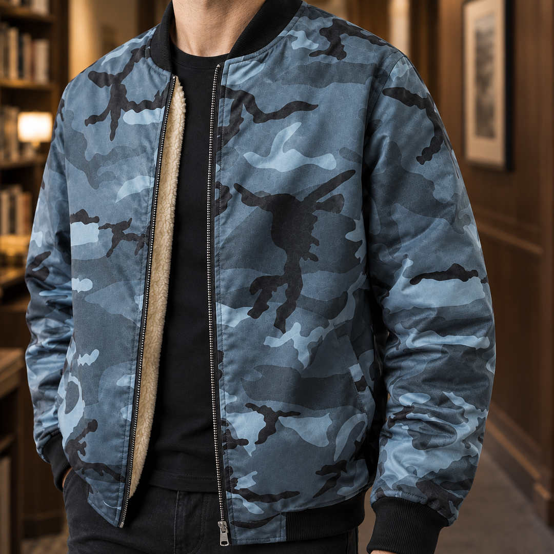 Finley Camouflage Bomber Jacket