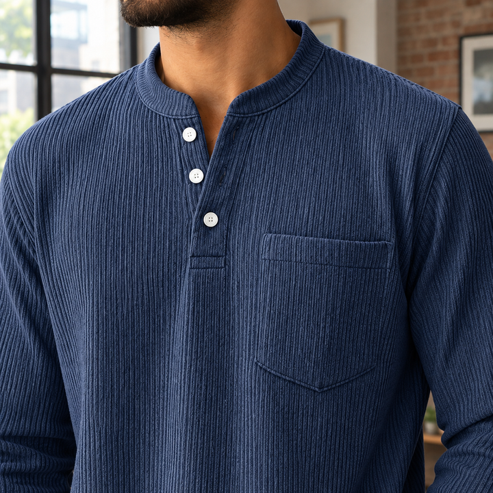 Dorian Ribbed Henley