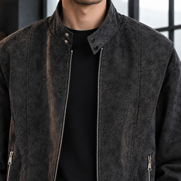 Dorian Stand-Collar Jacket