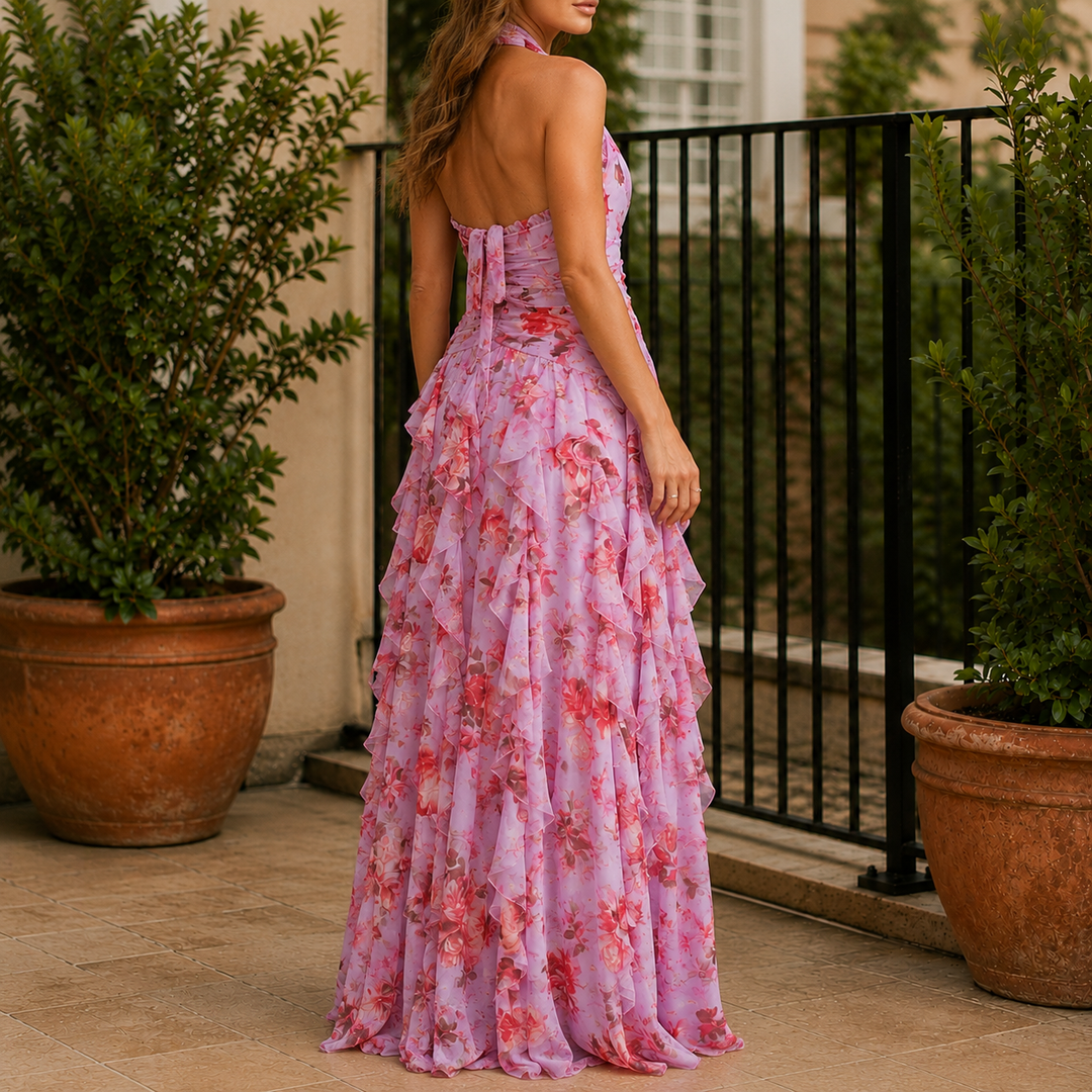 Lara Halter Maxi Dress