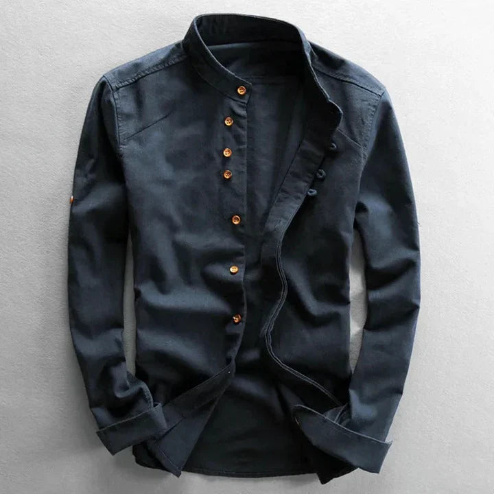 Sapporo Band-Collar Shirt