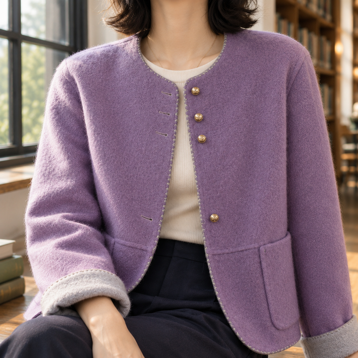 Apolline-Kate Contrast Trim Jacket
