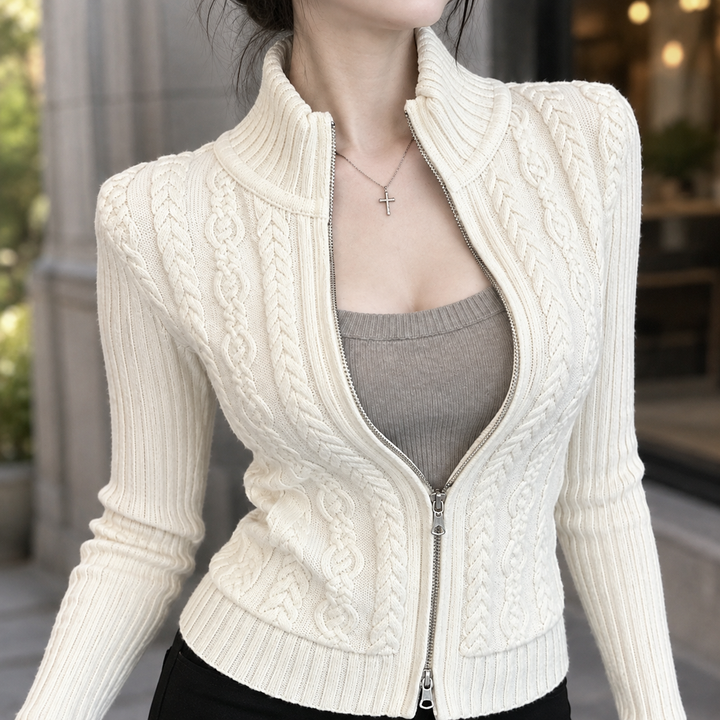 Leila Cable Knit Cardigan