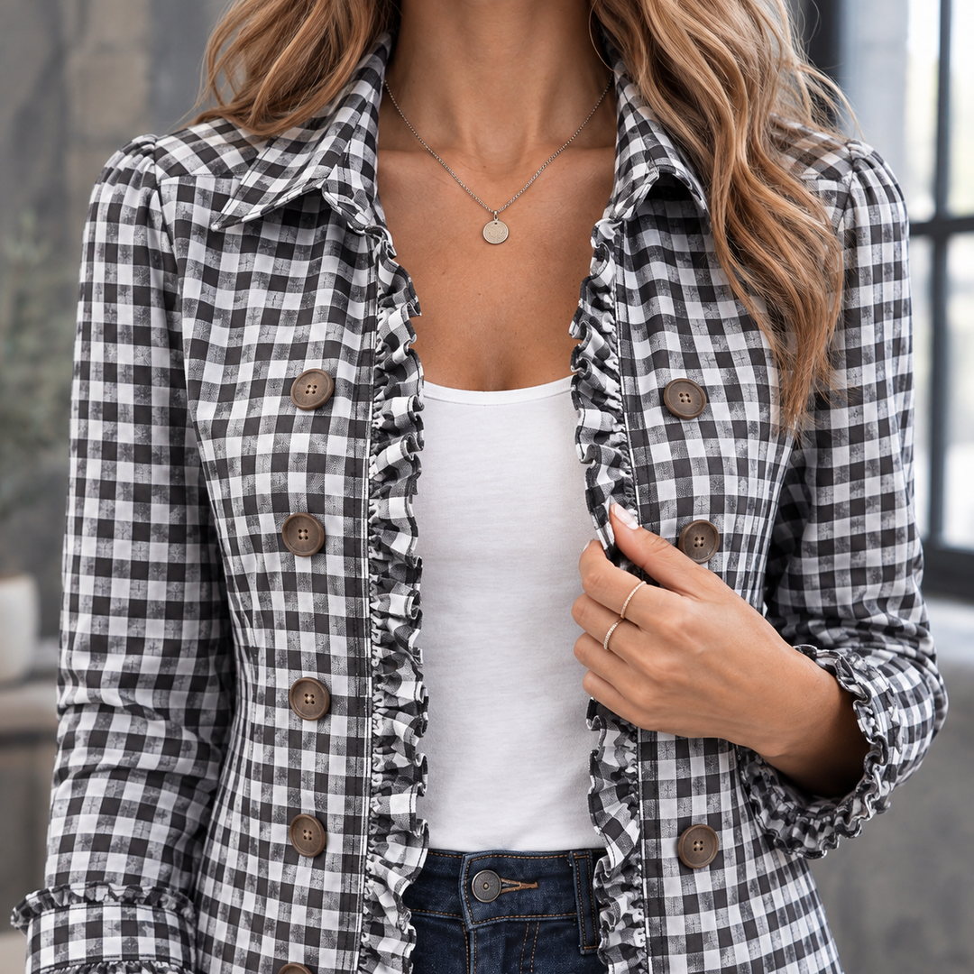 Sharon-Marie Ruffle Overshirt