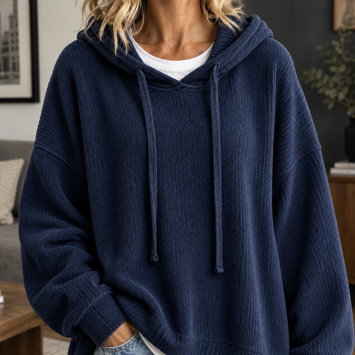 Tara Ribbed Hoodie