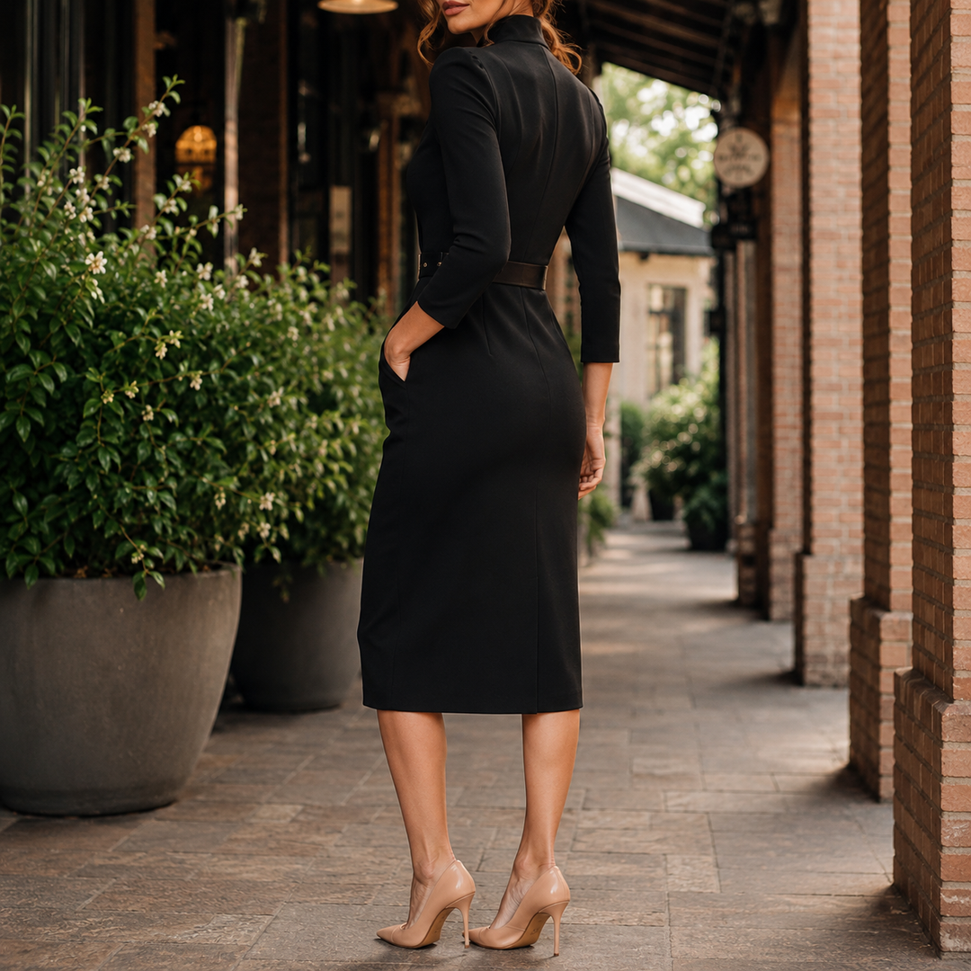Serena-Hope Tailored Midi Dress