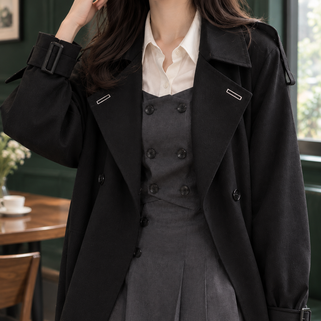 Flavia-June Double Breasted Overcoat