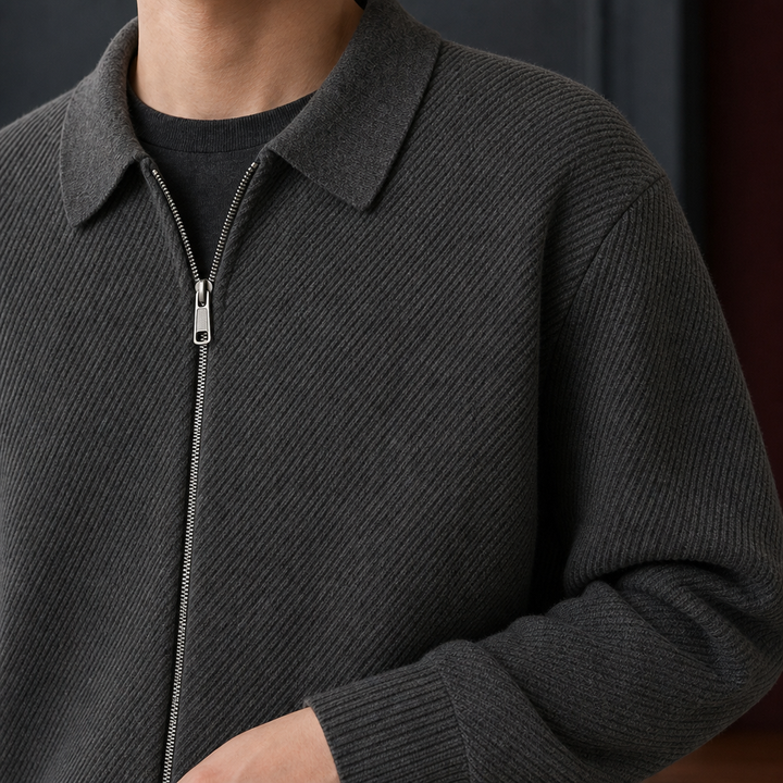 Romano Zip Cardigan