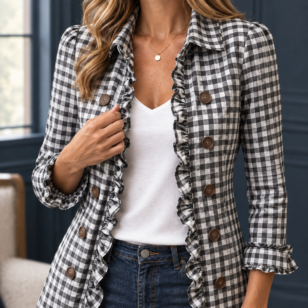 Danielle-Lane Gingham Overshirt