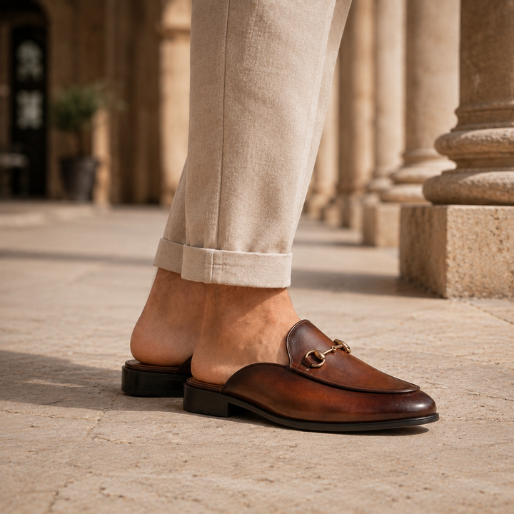 Marcello Leather Mules