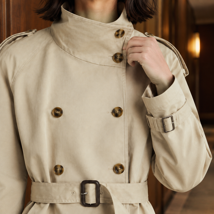 Oriane-Jane Cropped Trench Jacket