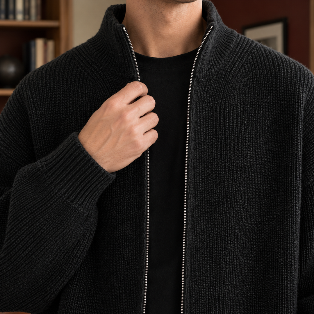 Gregory Zip Cardigan