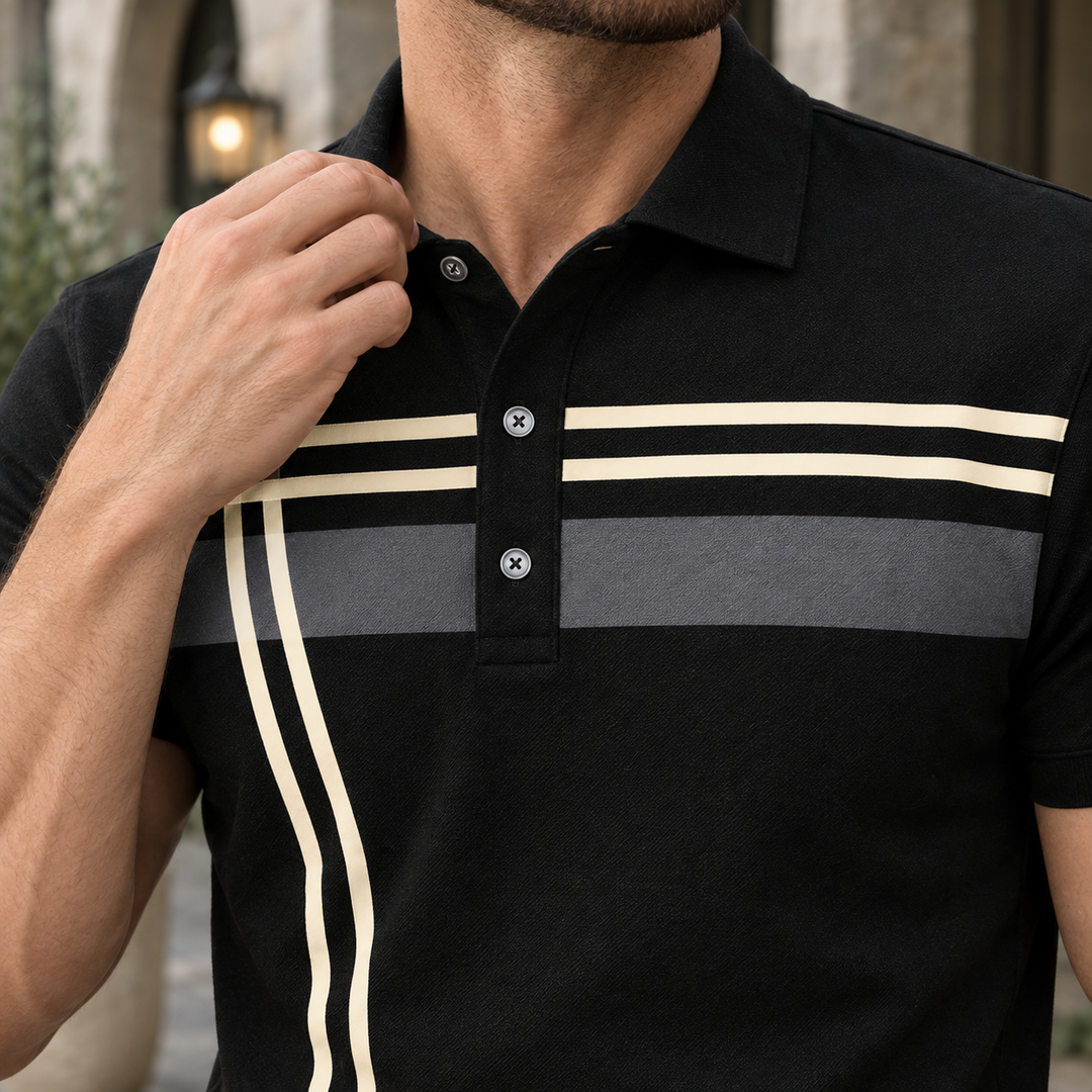 Hudson Striped Polo