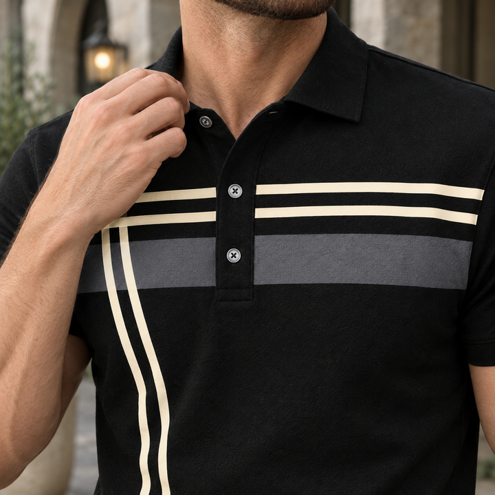 Hudson Striped Polo
