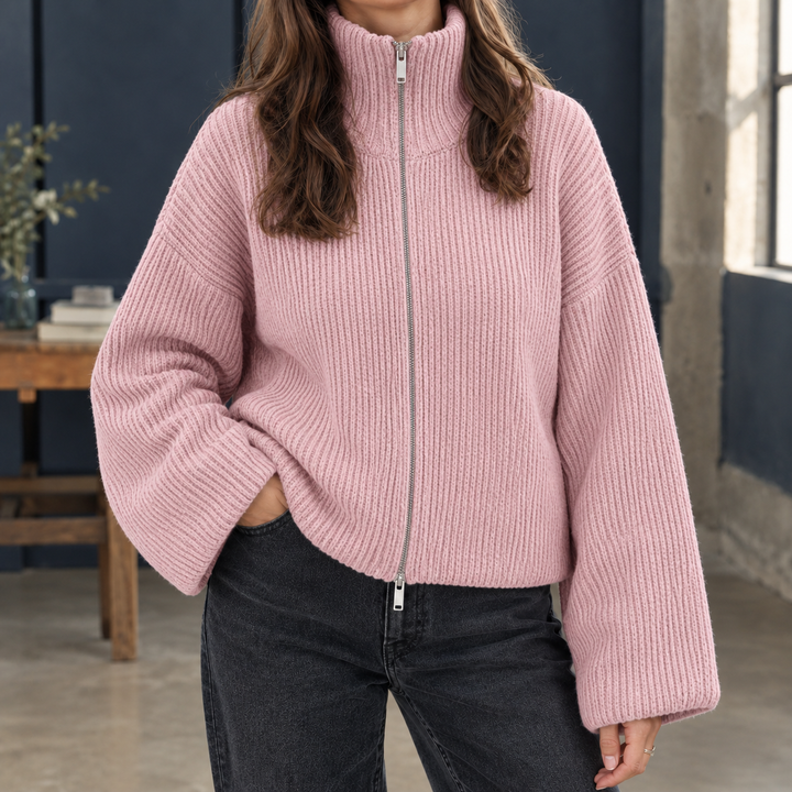 Olive Ribbed Sweater