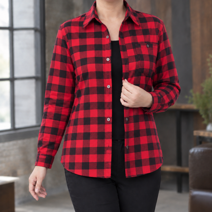 Stephanie Relaxed Plaid Shirt