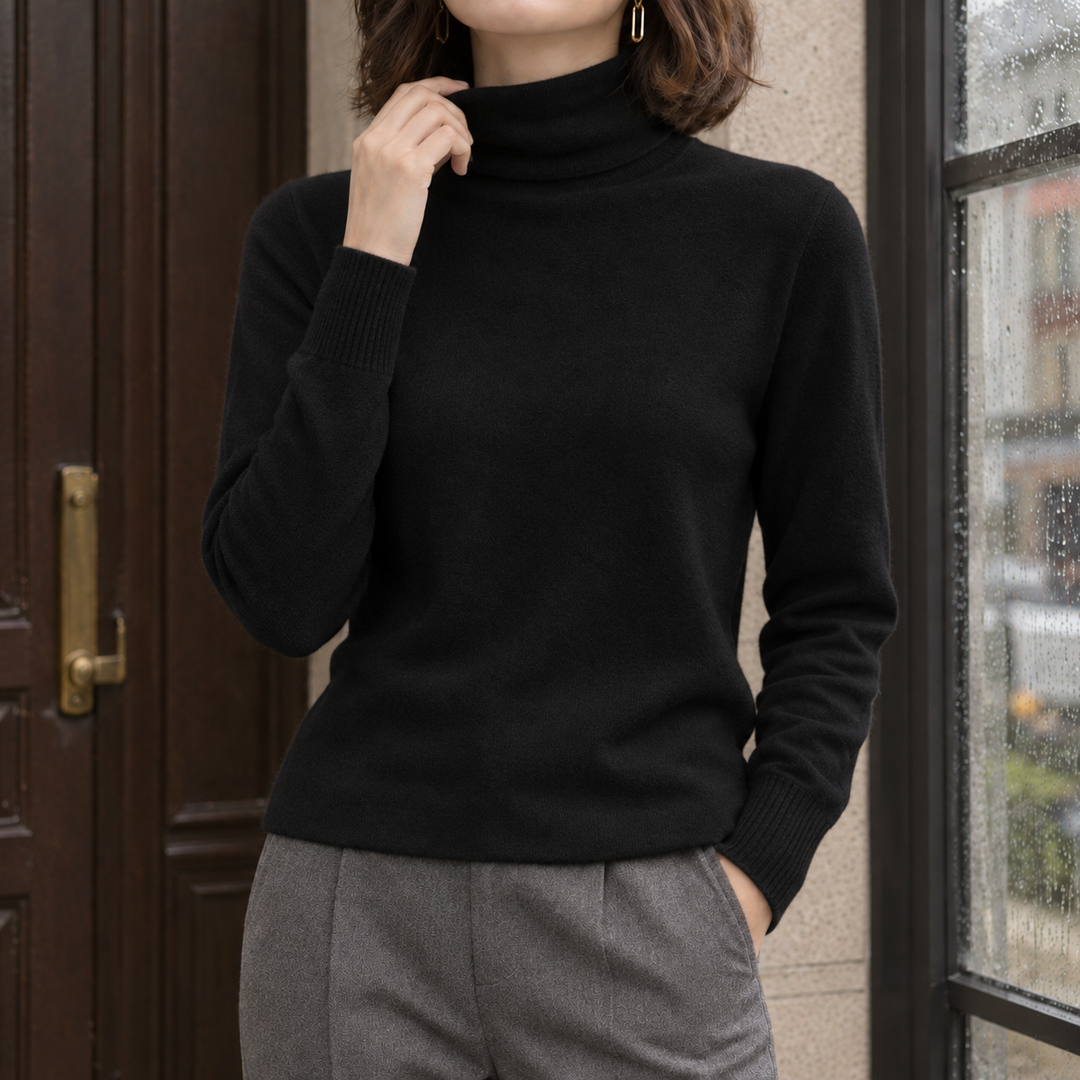 Arwen-Claire Wool Turtleneck Sweater