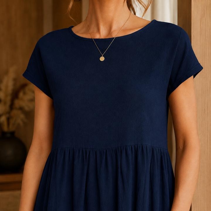 Elena-Louise Gathered Midi Dress