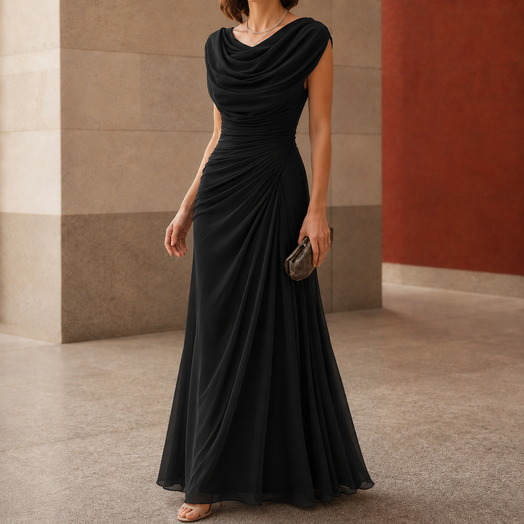 Sylvie-Skye Cowl Maxi Dress
