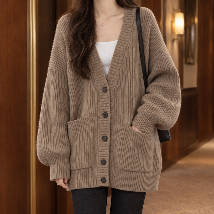 Ines-Faye Ribbed Cardigan