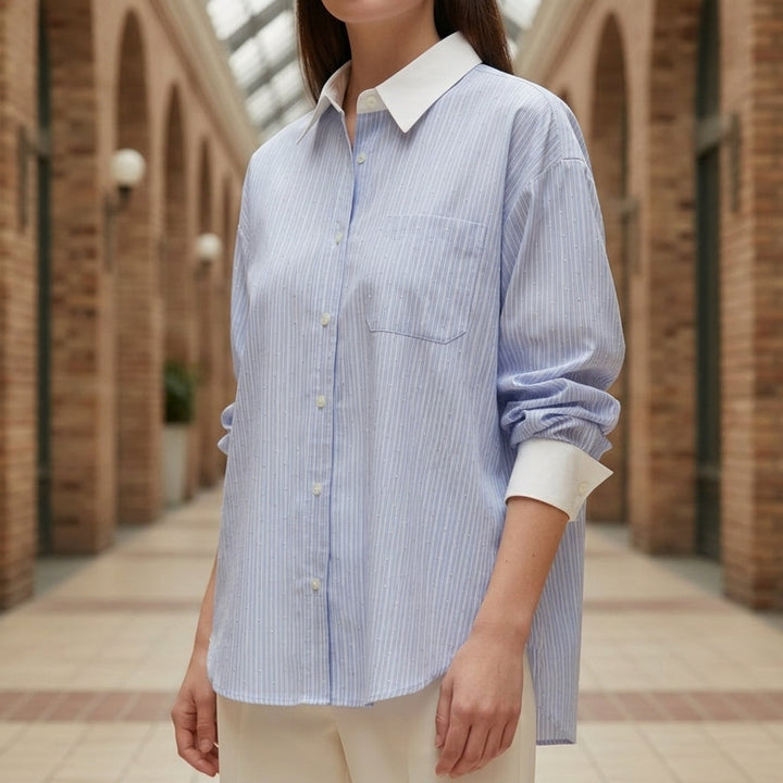 Celeste Contrast Collar Shirt