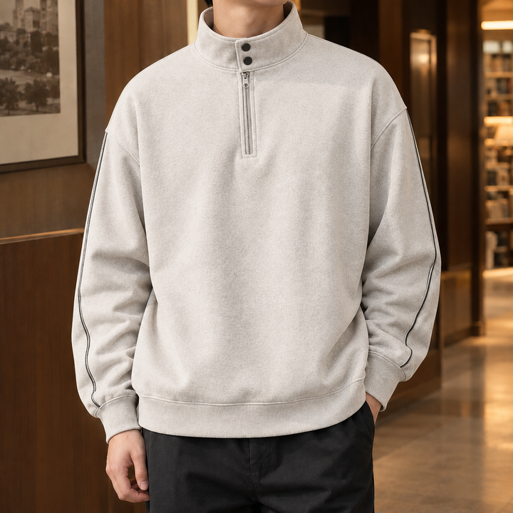 Marcel Stand Collar Sweatshirt