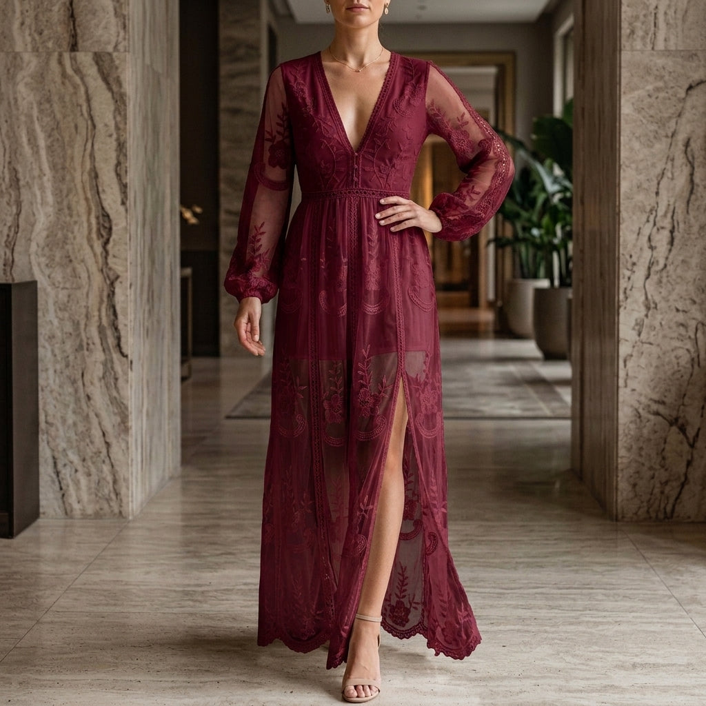Willa Lace Maxi Dress