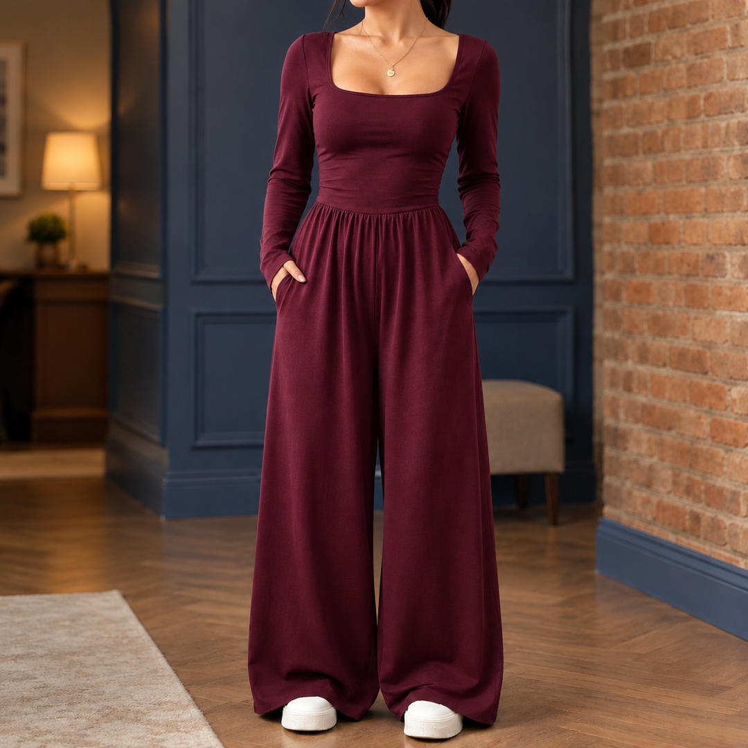 Sylvaine-Claire Wide Leg Jumpsuit