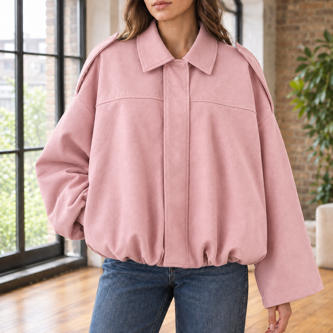 Chantal-Pearl Suede Pilot Jacket