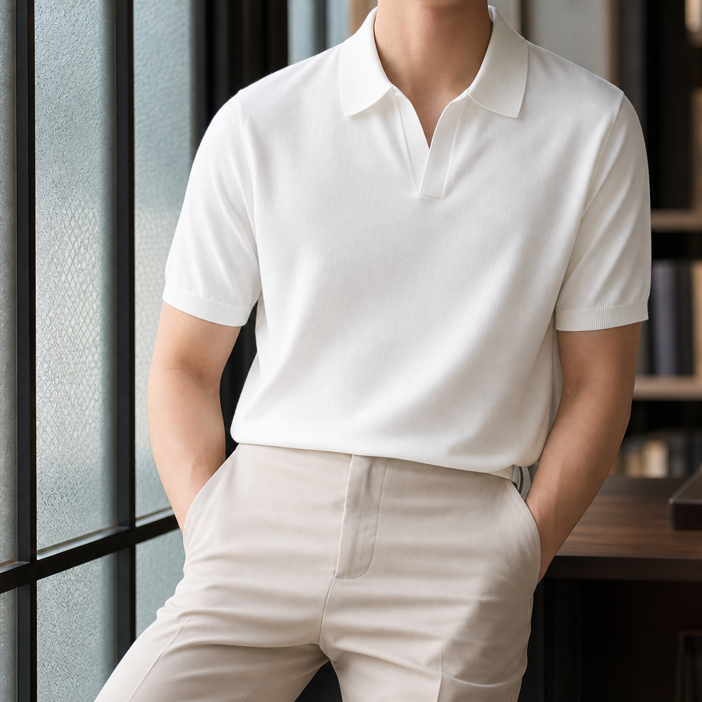 Austin Open Collar Polo