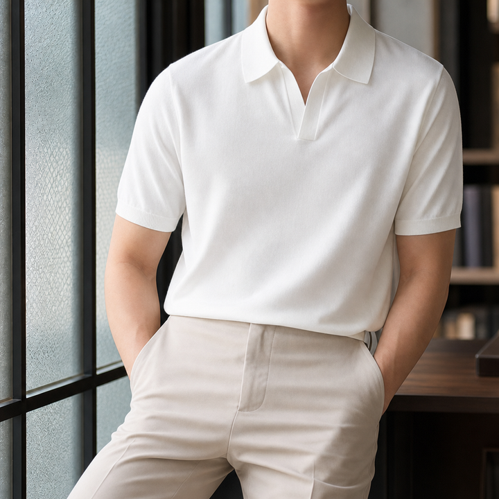 Austin Open Collar Polo