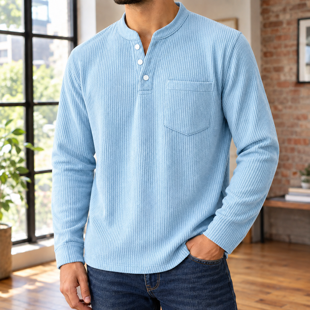 Dorian Ribbed Henley