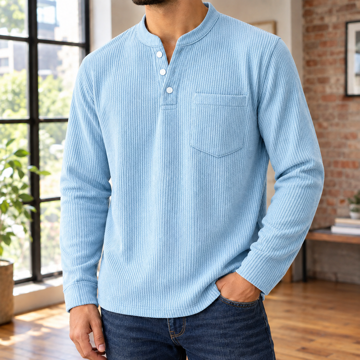 Dorian Ribbed Henley