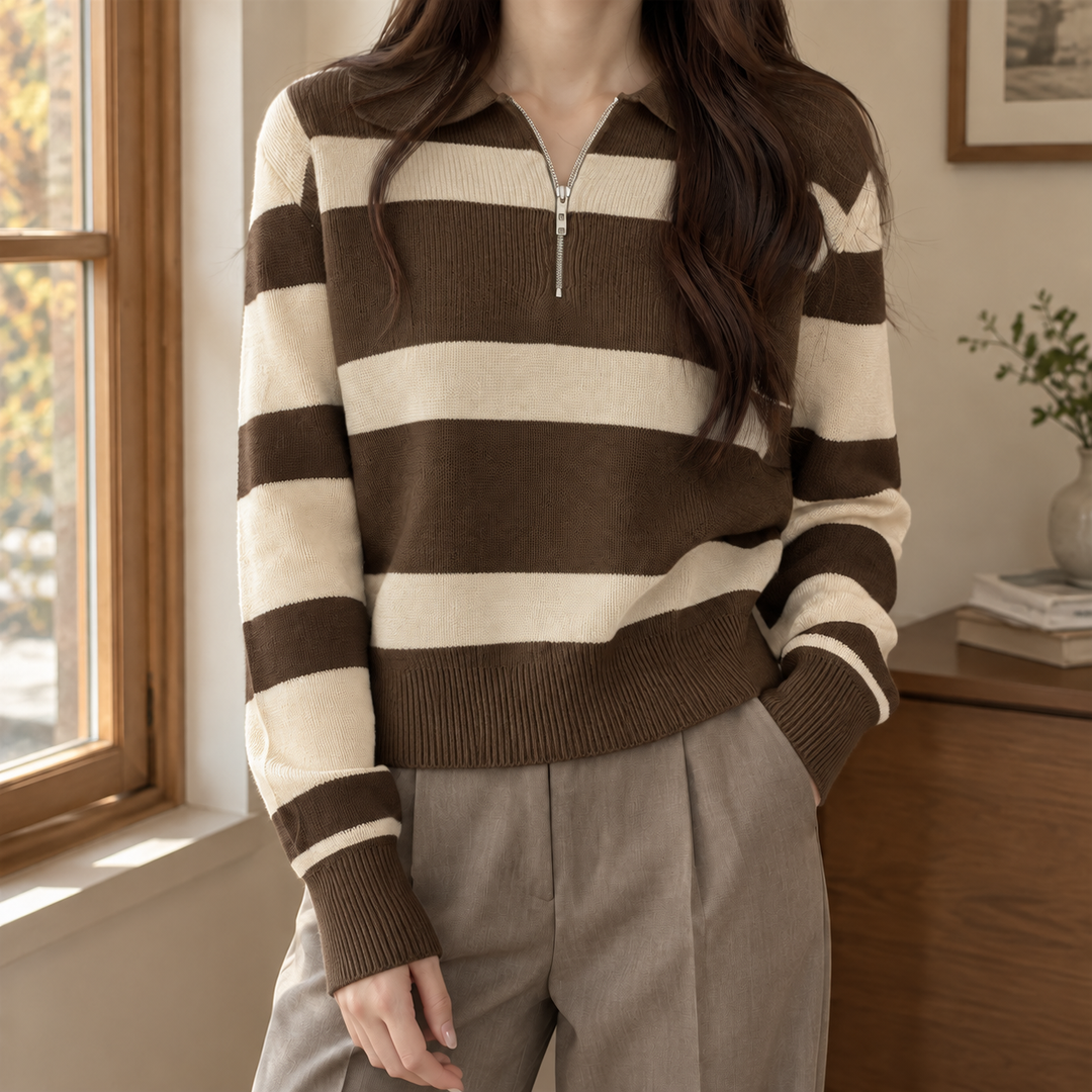 Sofia-Faye Half Zip Sweater