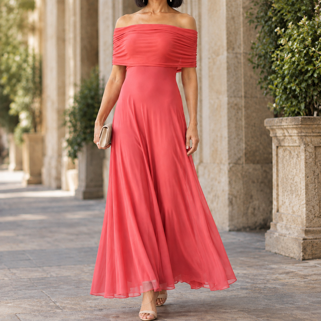 Sylvie-Elise Bardot Maxi Dress