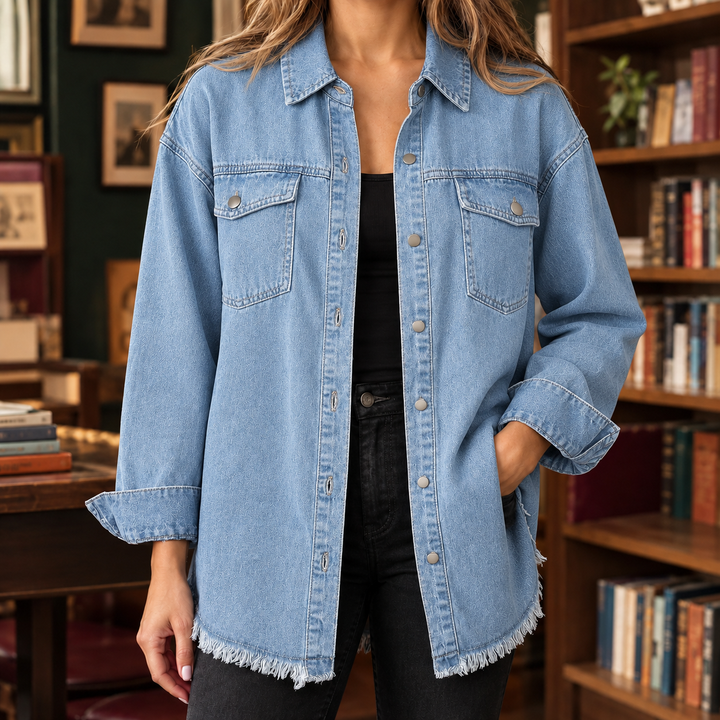 Claudia Frayed Overshirt