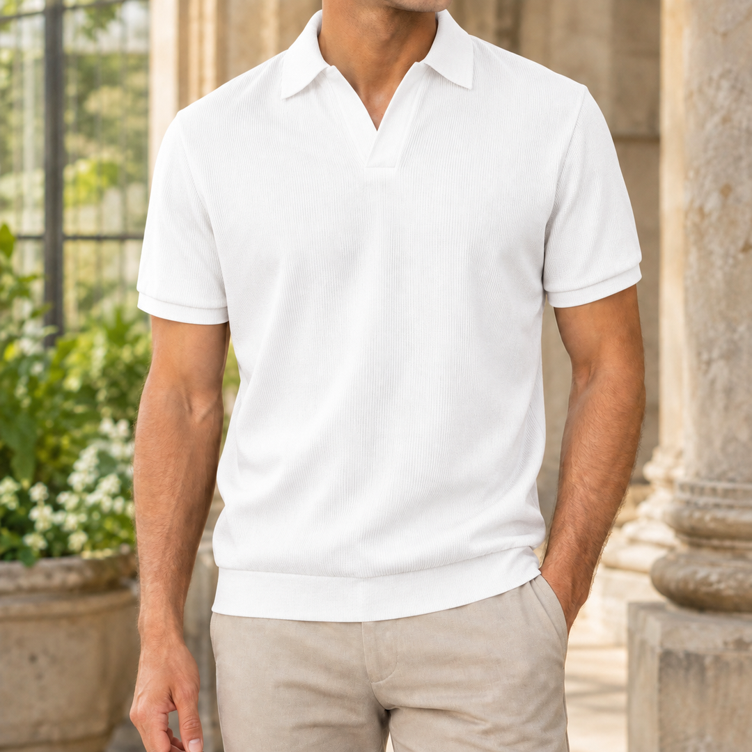 Mason Open Collar Polo