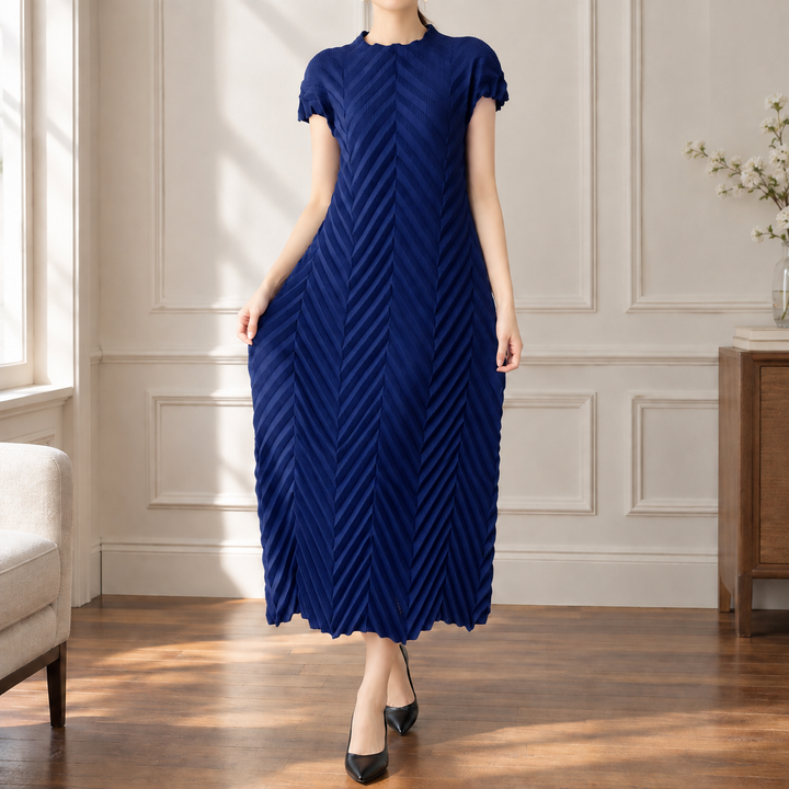 Cerys-Elise Chevron Dress