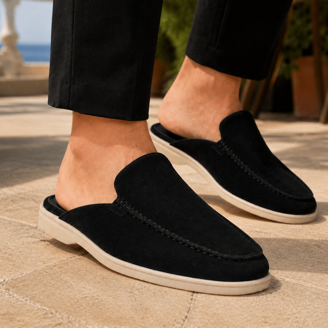 Zorzi Suede Mule Loafers