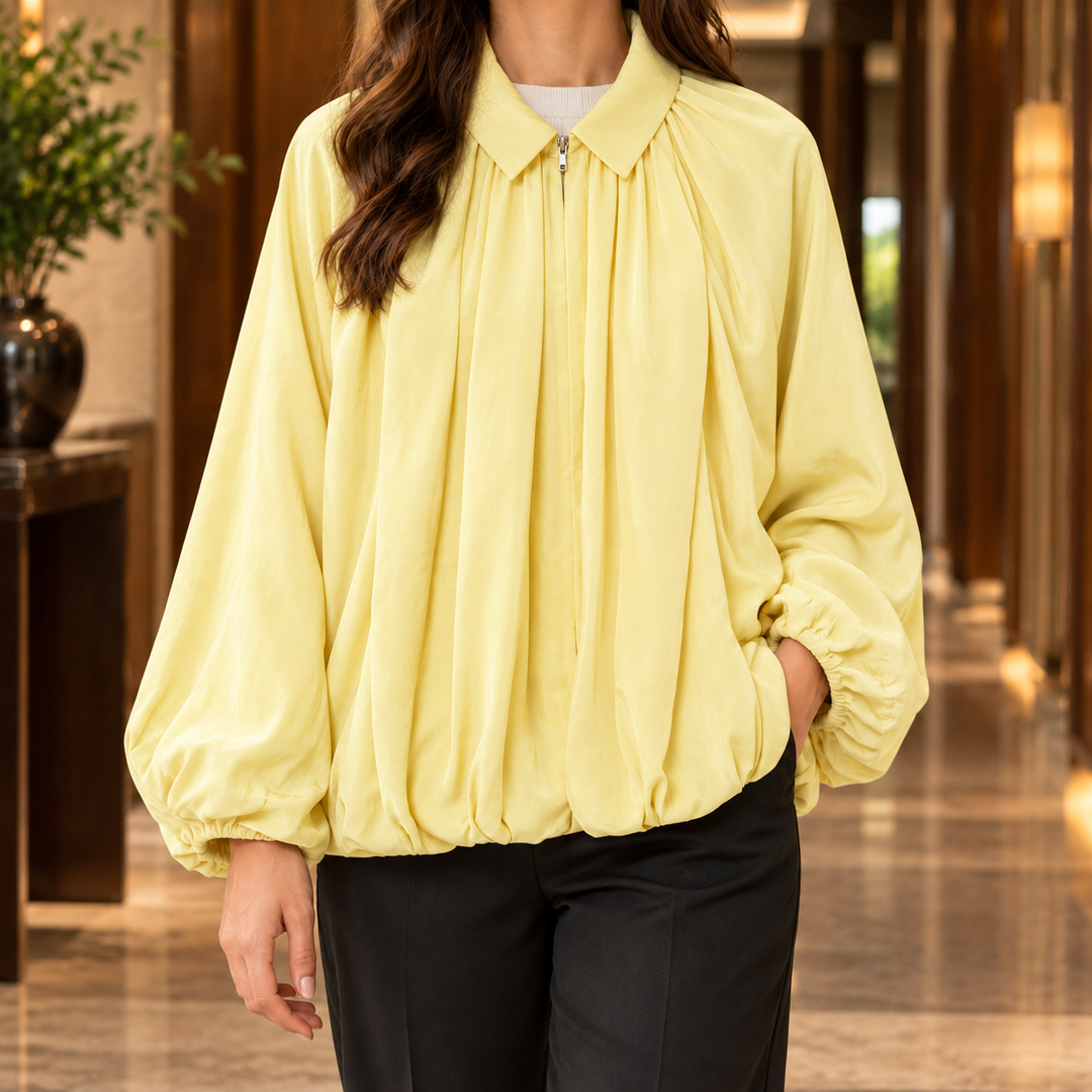 Dorothea-Sage Balloon Jacket