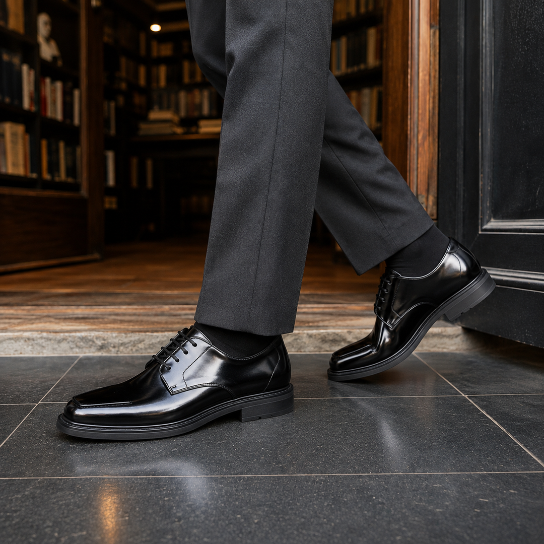 Badoer Patent Derby Shoes