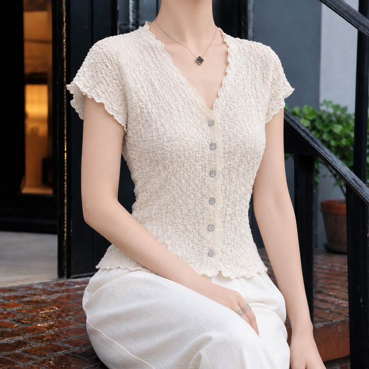 Mabel-June Pleated Cardigan