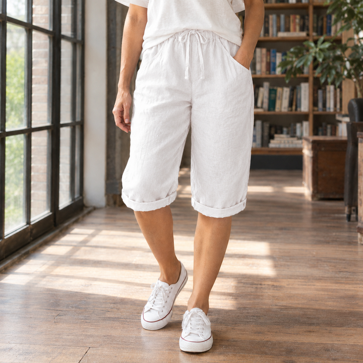 Olympia-Louise Relaxed Capri Pants