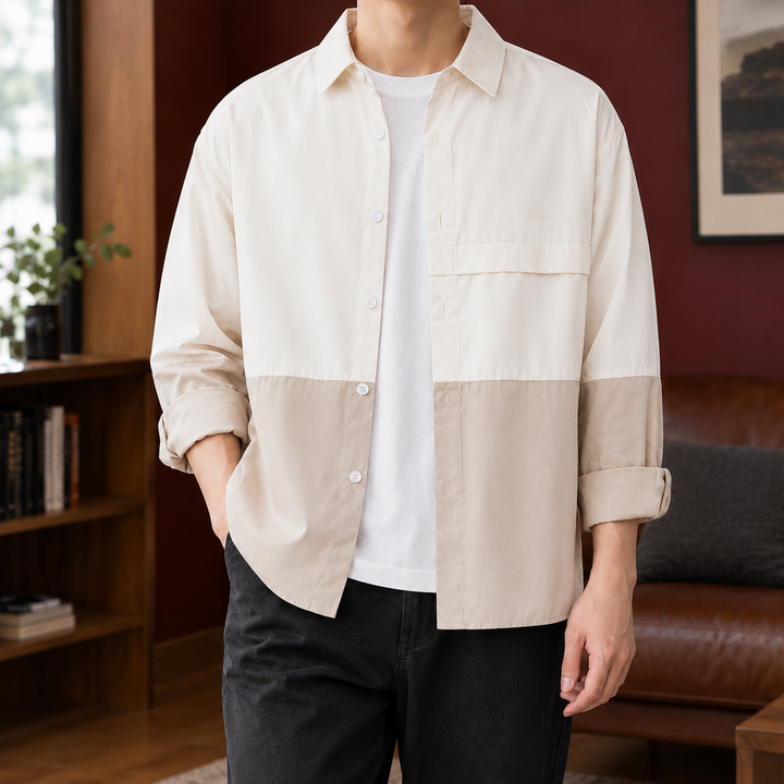 Laurence Color Block Overshirt